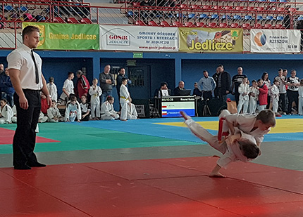 Worek medali małych judoków i judoczek Millenium Rzeszów